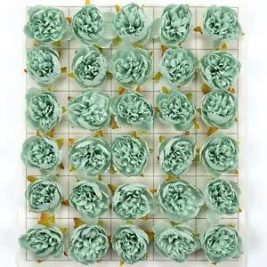5/100 Light Blue Peony Artificial Silk Flower Head DIY Craft Corsage Party Decor