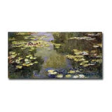 Water Lily Pond by Claude Monet Gallery-Wrap Canvas Giclee Art (8 in x 16 in)