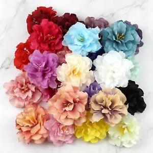Wholesale 100Pcs 3" Fake Peony Artificial Silk Flowers Floral Heads DIY Supplies