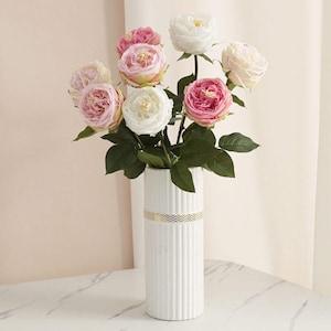 Real Touch Latex Flower | English Rose/Austin Rose | Realistic High Quality Flower | Home/Wedding Decoration | DIY Flower | Gift Bouquet