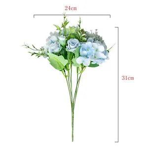 HG Simulation Rose Wedding Bouquets Pure Elegant Nordic Fake Rose Flower