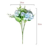 HG Simulation Rose Wedding Bouquets Pure Elegant Nordic Fake Rose Flower