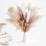 110 Pcs Dried Pampas Grass Natural Floral Decor Plants for Home Decor Flowers Bo