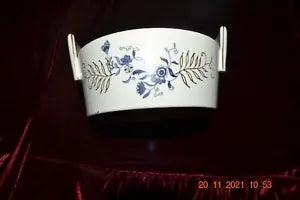 VINTAGE GLAZED Planter marked BLUE PEONY