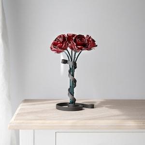 Bouquet of 6 Wrought Iron Roses - 6th Anniversary Present