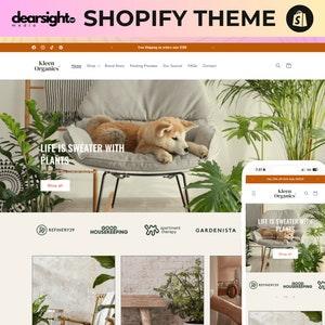 Shopify Template, Plant Theme, House Plants Website, Clean and Modern Design, Shopify Design, Shopify OS 2.0 Theme, Shopify Website