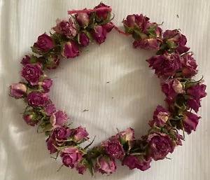 A strand of Cecil Brunner fragrant dried roses
