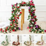 Peony Dlower Vine Wedding Home Room Decor Garden Arch Decor Fake Flowers Vine SS