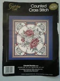 Golden Bee Oriental Peonies Counted Cross Stitch Kit 12"??12"w