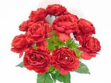 Ranunculus Bush 12 Artificial Silk Flowers 18" Bouquet 8206
