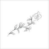 Hand Drawn Orchid Flower Arrangements. Floral Decorative Design Elements. Orchid-1. Vector Illustration. Gentle Leaves, Feminine Logos.