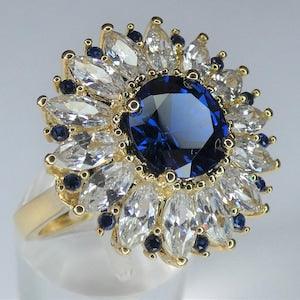 Sunflower Ring with 18ct Gold plating