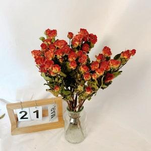 Dried Rose Bouquet, 30 Roses Head Bouquet, Dried Rose Bouquet, Dried Flower Arrangement, Desk Decoration Home Decor,