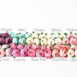 10 Small Artificial Peony Buds - CHOOSE COLOR - artificial flower, small peony buds - craft supplies
