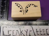 LILY BELL FLOWER VINE BRANCH RUBBER STAMP ART IMPRESSIONS F-2419 CREAKYATTIC