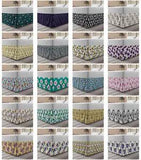 Ambesonne Soft Floral Bedskirt Elastic Wrap Around Skirt Gathered Design