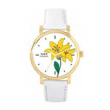 Toff London TLWS-37006 Ladies Yellow Lily Flower Watch