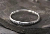 B25 Bangle Flower Peony 999 Fine Silver Adjustable Size