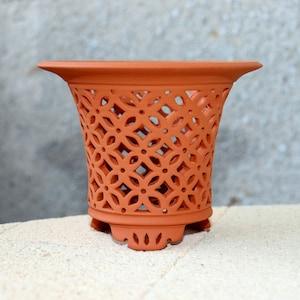 Neofinetia pot Terracotta pot Orchid pot Orchid planter for Flower pot Ceramic plant pot Orchid pots Tall pot ceramic Gift for grandmother
