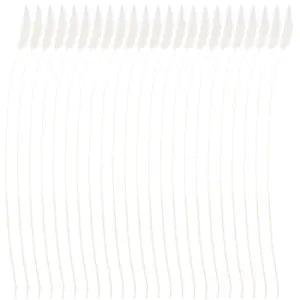 60pcs White Dried Pampas Grass for Flower Arrangement and Home Decor