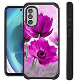 FUSION Case For Moto G Stylus 5G 2022 Hybrid Phone Cover PINK PEONY FLOWER