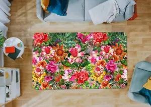 3D Peony Flower ZHUA2846 Game Non Slip Rug Mat Photo Carpet Zoe