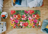 3D Peony Flower ZHUA2846 Game Non Slip Rug Mat Photo Carpet Zoe