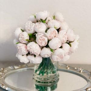 Light Pink Peony Arrangement-54 Silk Rose Peonies Arrangement-Light Pink Peonies-Silk Flowers Arrangement-Home Decor Modern Arrangement