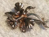 Lily Flower Pin Brooch- Gold Tone