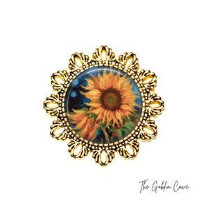 Sunflower Brooch