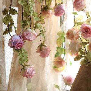 23"(Overall Length) Big Faux Rose with Curled Petals Artificial Faux Flower Garden Home Decor Flower in 7 Colors for Wedding , Bouquet