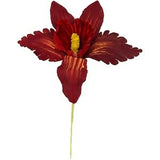 Orchid flowers dark red 20 cm long 10 pieces