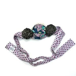 Mustard Pie Diamond Print Flower Lace Crochet Peony Headband Headwrap Girls