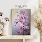 Printable Orchid Wall Art - Floral Botanical Print - Orchid Painting - Orchid Illustration - Flower Art Decor