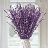Dried Purple Lavender Flowers Bundle Dried Preserved Lavender Bouquet 15 17" for