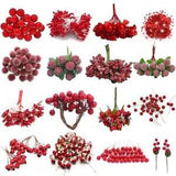 Mixed Hybrid Flower - Cherry Stamens Berries Wedding Wreaths Craft Decoration