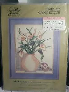 Something Special Calla Lily Vase Picture Counted Cross Stitch Kit 70050 NIP