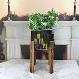 bohemian storage, basket planter, flower pot cover, handmade planter, plant pot holder, planter box, orchid holder, window planters, PH 2149