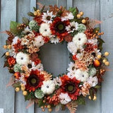 Autumn Wreath Best Seller Thanksgiving Wreath Pumpkin & Hydrangea Wreath Fall Wreath Front Door Wreath Elegant Wreath