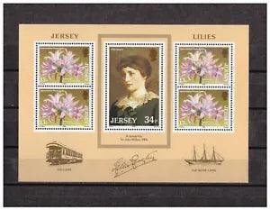 Jersey - "ART ~ PAINTINGS ~ JERSEY LILIES" MNH Mini Sheet MS 1986