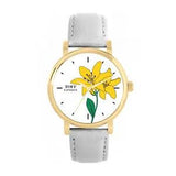 Toff London TLWS-37009 Ladies Yellow Lily Flower Watch