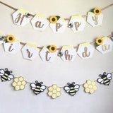 Sweet as Can Bee Banner | Happy Birthday Banner | Sunflowers and Honeybees | First Birthday Party Decoration Package | Bridal Baby Shower