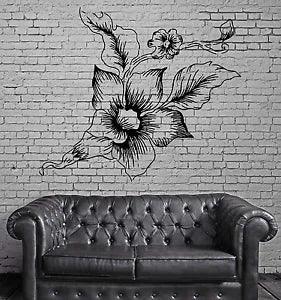 Peony Asian Flower Love Symbol Floral Bouquet Wall Mural Vinyl Art Sticker M610