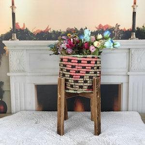 home decor basket, plant pot holder, hanging pots, plant pot cover, woven plant box, orchid holder, hall decor, bedroom organizer, PH 2235