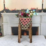 home decor basket, plant pot holder, hanging pots, plant pot cover, woven plant box, orchid holder, hall decor, bedroom organizer, PH 2235