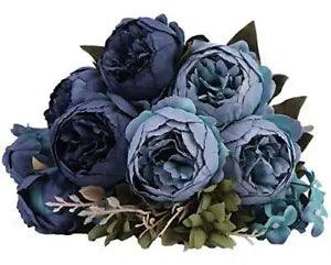 Fake Peonies 2pcs Faux Silk Flower Vintage Artificial Peony Face Flowers