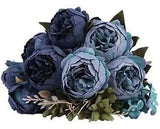 Fake Peonies 2pcs Faux Silk Flower Vintage Artificial Peony Face Flowers
