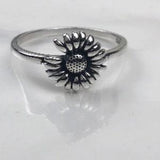 She loves me sunflower ring ? 925 sterling silver ring