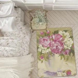 3D Purple Peony Flower ZHUA2506 Game Non Slip Rug Mat Photo Carpet Zoe