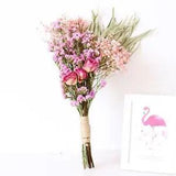 Romantic  Dried Bouquet for diy Vase Wedding Party Photo  , Pink
